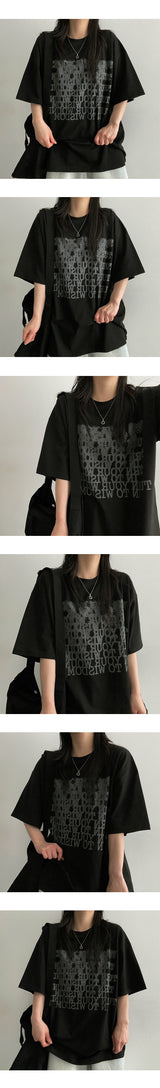 フェイクショートスリーブドtシャツ