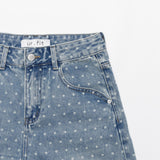 4パートデストロイドドットデニムパンツ code 21102