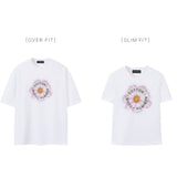 Pink Flower artwork T-shirt (2color)