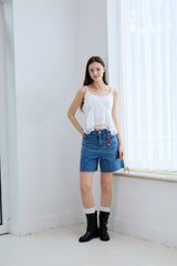HALF DENIM SHORTS