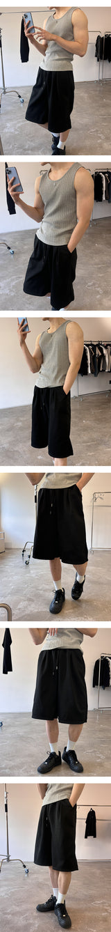 [Unisex] Bermuda sweat pants(2color)