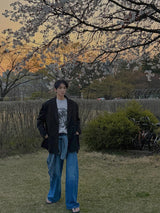 Awesome Super Long Wide Denim Pants (5color)