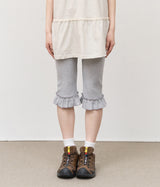 (W) Hearts Frill Leggings Pants
