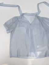 Pomelo Tie Short Sleeve Blouse