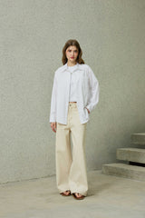 NOAH WIDE PANTS / BEIGE