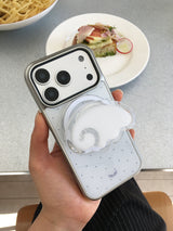 Big Angel Wing Magsafe Grip Tok Holder Smart Tok(White)