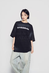 24FW グラフィティ ワールドツアー スクリプトロゴ 半袖Tシャツ ブラック