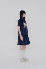リボンロゴスリムフィットTシャツ