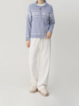 Snowfall Knit Zip-Up
