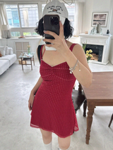 LAZY DOT MINI DRESS