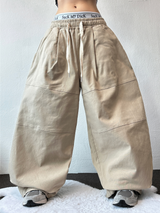 COTTON WIDE BALLOON LONG PANTS 💜🖤💛3COLOR