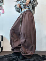パンチングルーズヒップストリートロングパンツ 💙🤎2COLOR