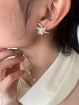 マット フラワー ピアス