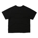 EEERRR Distorted ロゴ オーバークロップフィットTシャツ (ブラック)