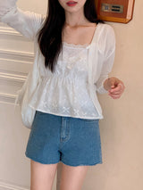 Sophie Lace Layered Strap Sleeveless (3color)