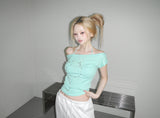 hazel knit crop  bratop(3 color) 