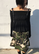MESH SHIRRING TOP
