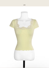 cove tone lace slim top