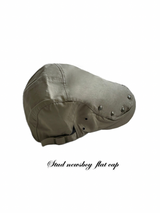 Stud newsboy flat cap