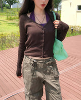 Of Summer Linen V-neck Cardigan