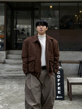 Mute suede cropped jacket