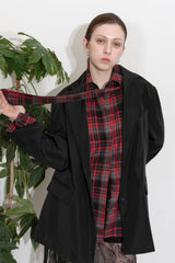 TRENCH BELT JACKET_NAVY
