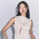 アイレットポイントスリーブレス (ivory)