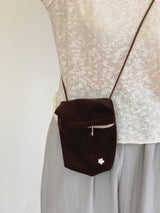 mini pocket bag - corduroy brown