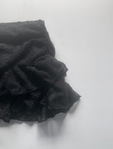 Reina Frill Laced Skirt (Black)