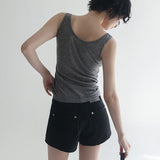 [Anate] V-Neck Seam Tank Top - 4 Colors