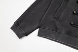 Margo Military Button Hoodie Zip-up