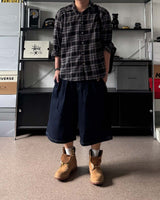 PD ハンドルエンブロイダリーバミューダコットンパンツ