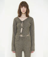 ASYMMETRIC COLOR KNIT CARDIGAN
