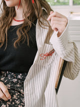Stripe Vacance Shirts_blue(dark red)