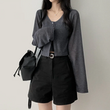 Lottie span two-button cardigan