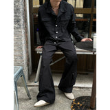 [Unisex]サテンタッカーシャツジャケット(2color)