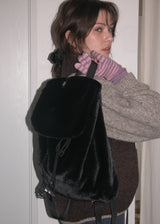 Soft Fur Backpack_Black