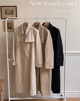 [SHOPPERMADE] Belgian Double Trench Coat (3color)