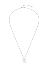 26SS★ [Premium Plating] Volume Square AB TAG Necklace