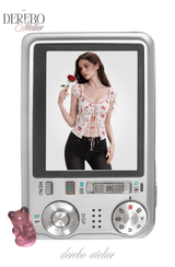 Red Rose Lace Layered Blouse