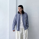 Ripple Texture Stripe Shirt