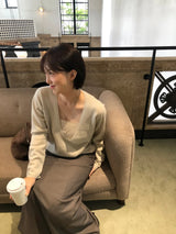 Wool layered knit set