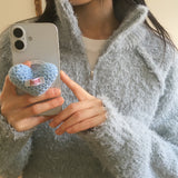 Zickleルーズフィットハーフジップアップブークレニットウェア