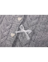 (NEW COLOR) Dearlin Lace Oversized V-Neck Knit Cardigan