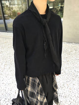 カインワッフルクロップロングスリーブ 3C