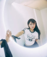 Collaboration cropped T-shirt - IVORY | HARUKI HAMANO × VENHIT
