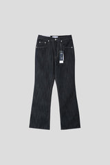 ASCLO Non Fade Slab Flare Denim Pants (2color)