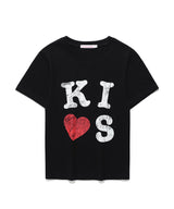 キスマールロゴTシャツ Black