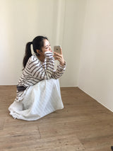 Ray Drape Long Skirt (2color)