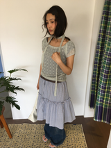 Blossom Lace T-shirt + Scarf (4color)